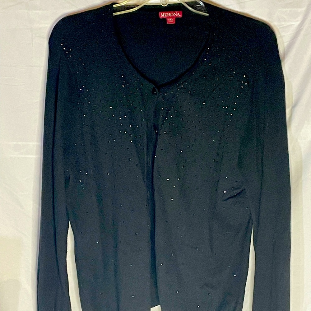 Black Cardigan Sweater